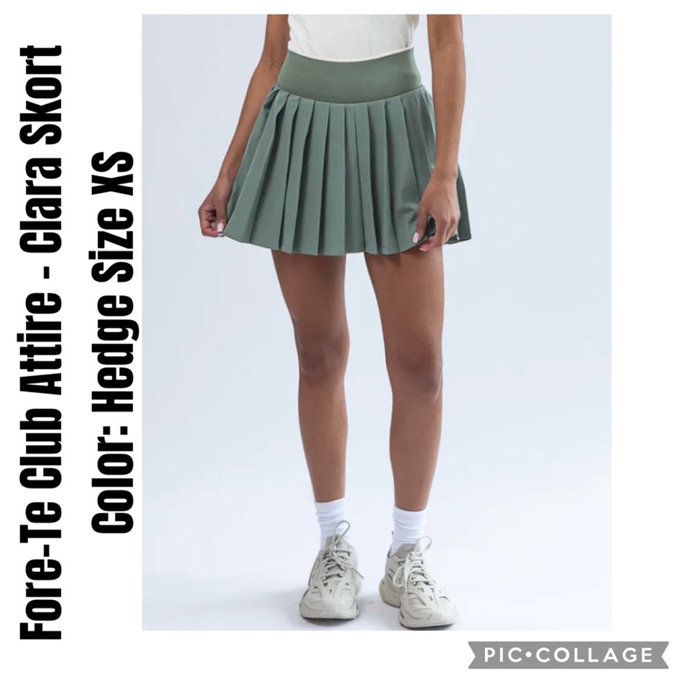 Fore-Te Club Attire - Clara Skort Color: Hedge Size XS